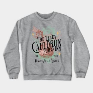 The Leaky Cauldron Pub and Inn Magical Drinks Design Crewneck Sweatshirt